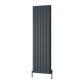 Loco Vertical Double Aluminium Radiator - Anthracite - Various Sizes