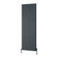 Loco Vertical Double Aluminium Radiator - Anthracite - Various Sizes