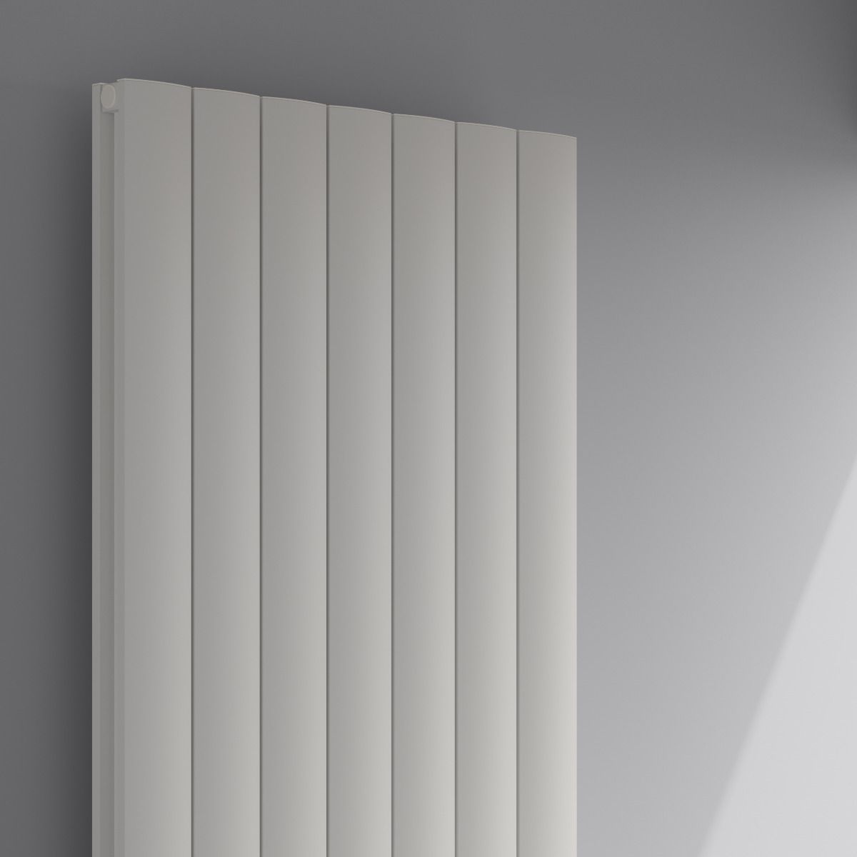 Loco Vertical Double Aluminium Radiator - White - Various Sizes