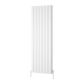 Loco Vertical Double Aluminium Radiator - White - Various Sizes