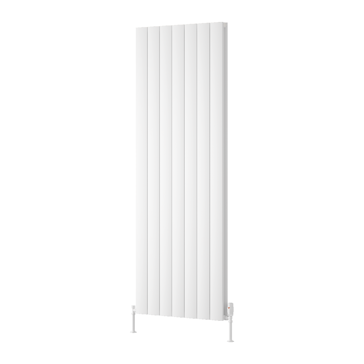 Loco Vertical Double Aluminium Radiator - White - Various Sizes