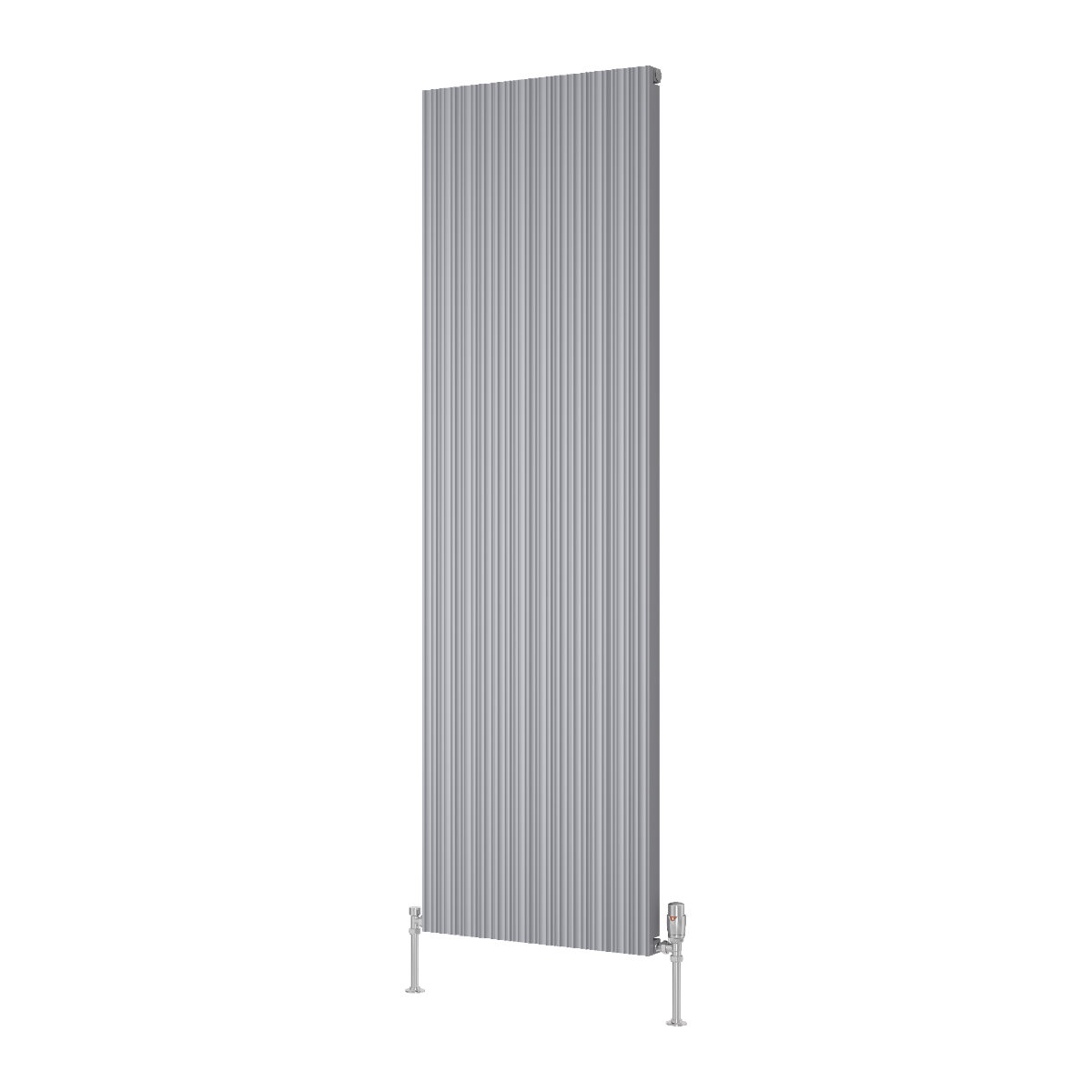 Melvin Vertical Single Aluminium Radiator - Silver- Various Sizes