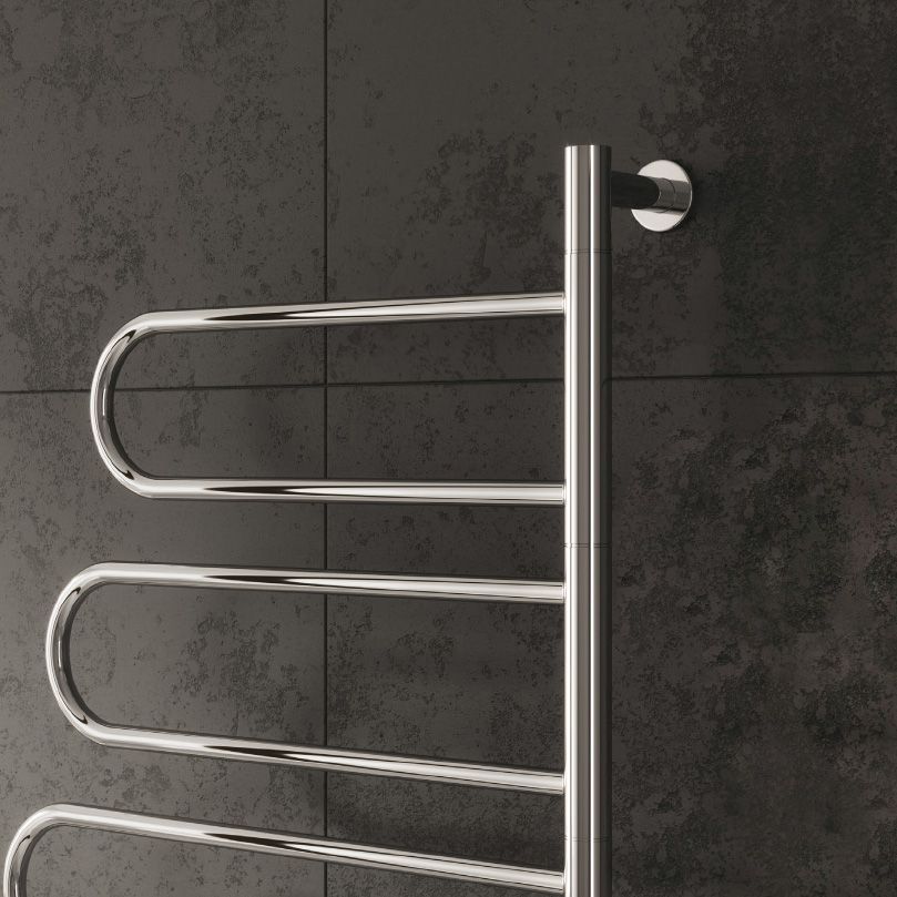 Orne Electric Stainless Steel Heated Towel Rail - Polished Stainless Steel
