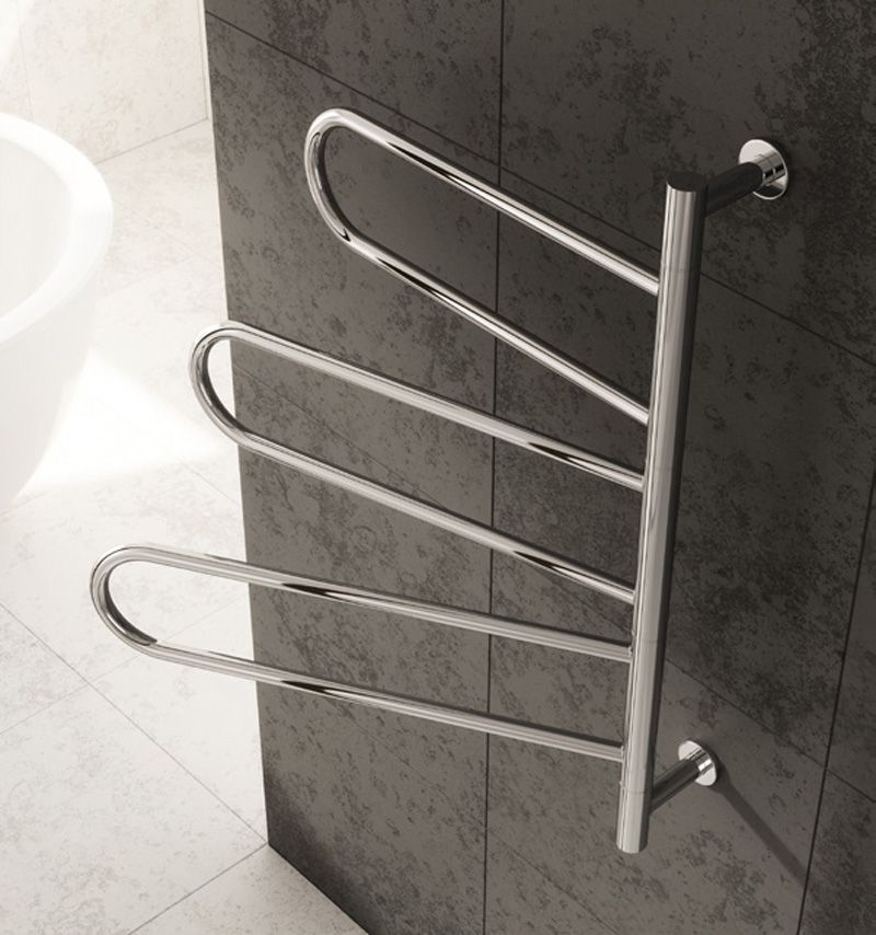 Orne Electric Stainless Steel Heated Towel Rail - Polished Stainless Steel