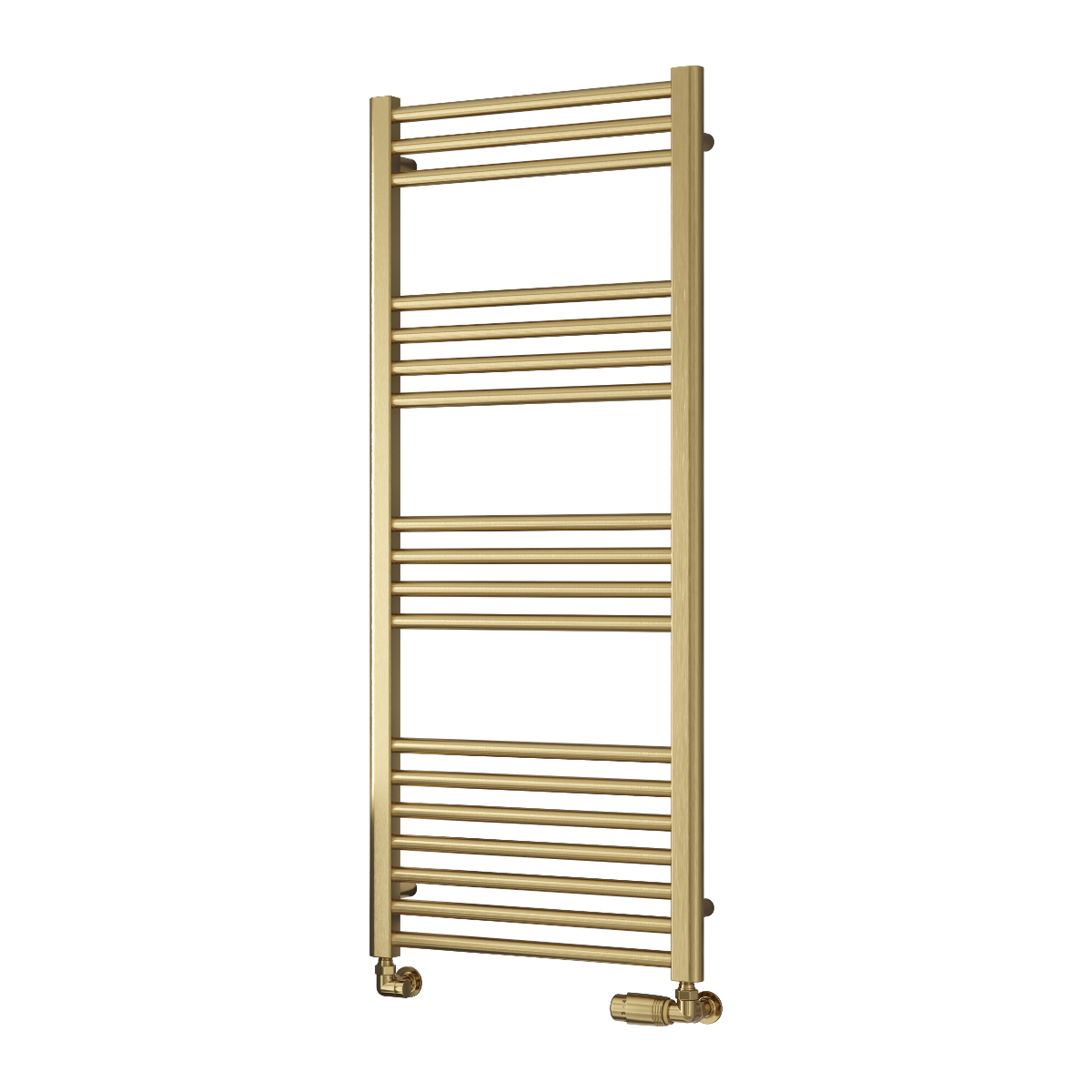 Ottone Mild Steel Towel Rail - Brushed Brass - Various Sizes