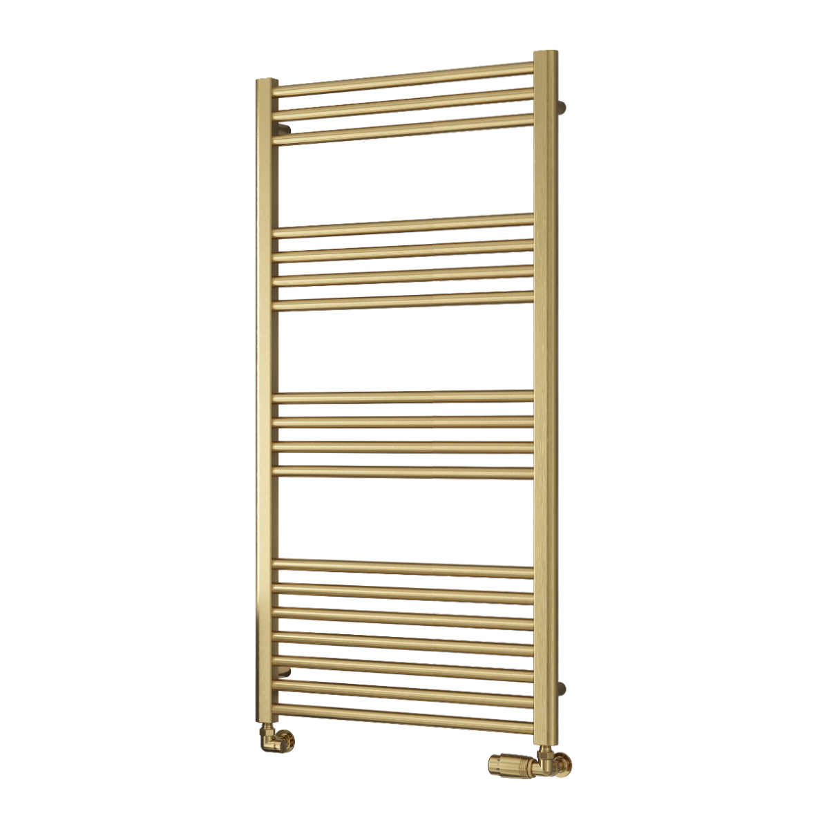 Ottone Mild Steel Towel Rail - Brushed Brass - Various Sizes