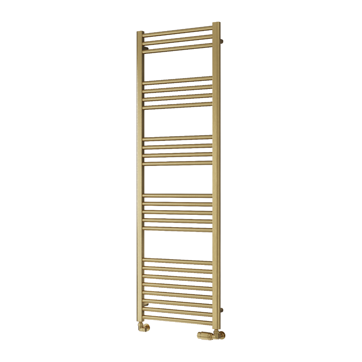 Ottone Mild Steel Towel Rail - Brushed Brass - Various Sizes