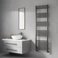 Ottone Mild Steel Towel Rail - Brushed Gun Metal - Various Sizes