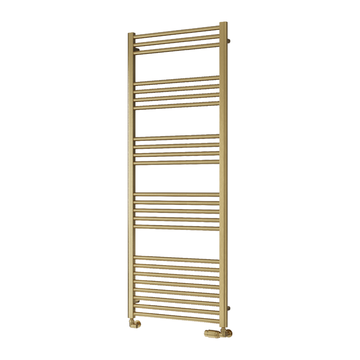 Ottone Mild Steel Towel Rail - Brushed Brass - Various Sizes