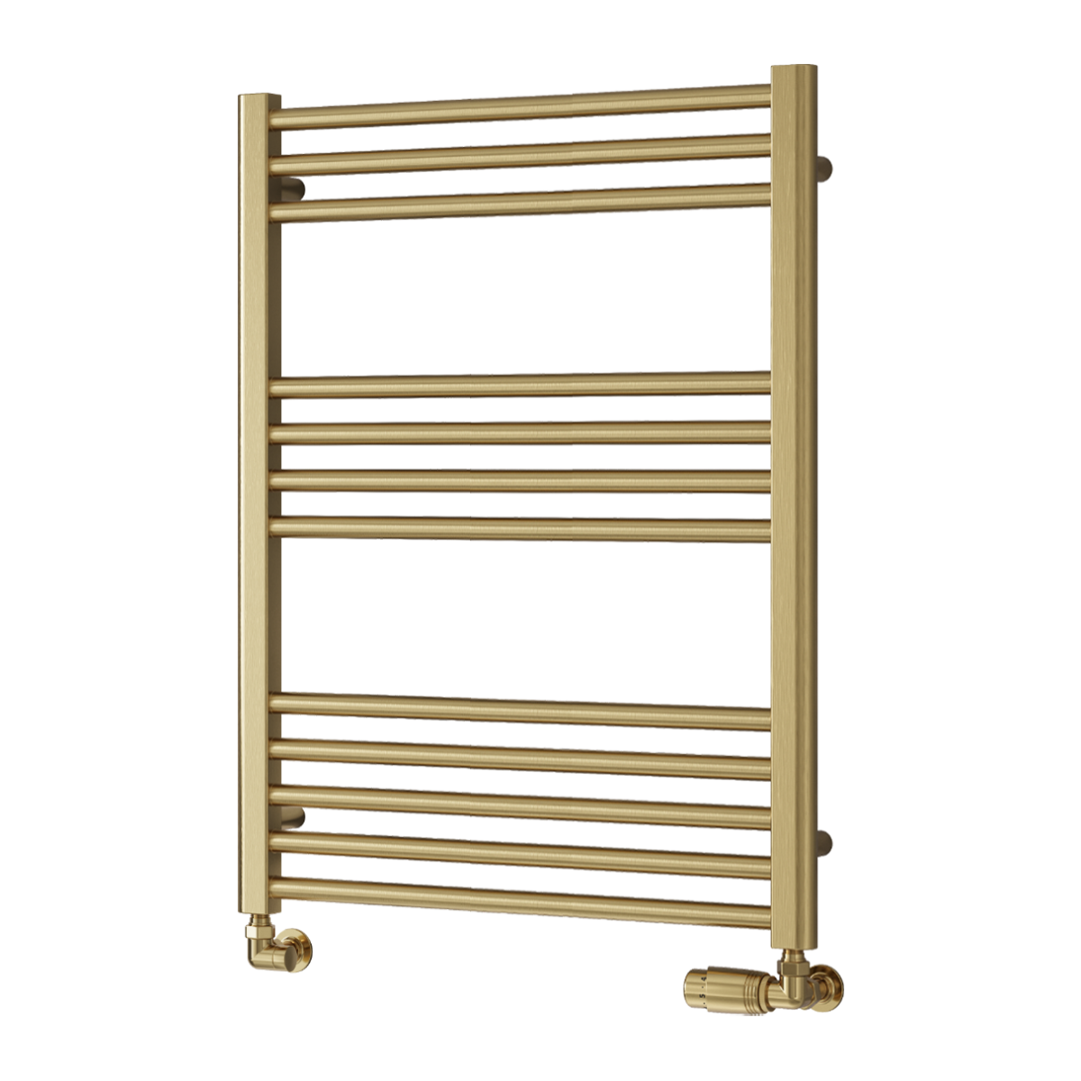 Ottone Mild Steel Towel Rail - Brushed Brass - Various Sizes