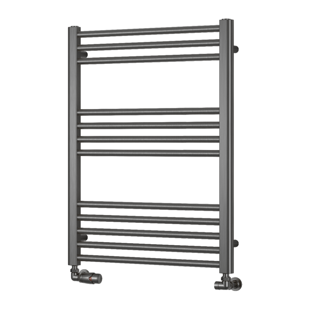 Ottone Mild Steel Towel Rail - Brushed Gun Metal - Various Sizes
