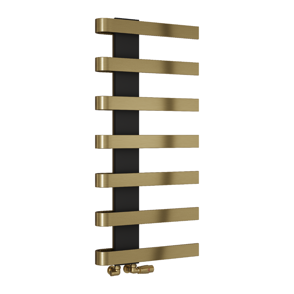 Panaro Mild Steel Towel Rail - Brushed Brass - Various Sizes