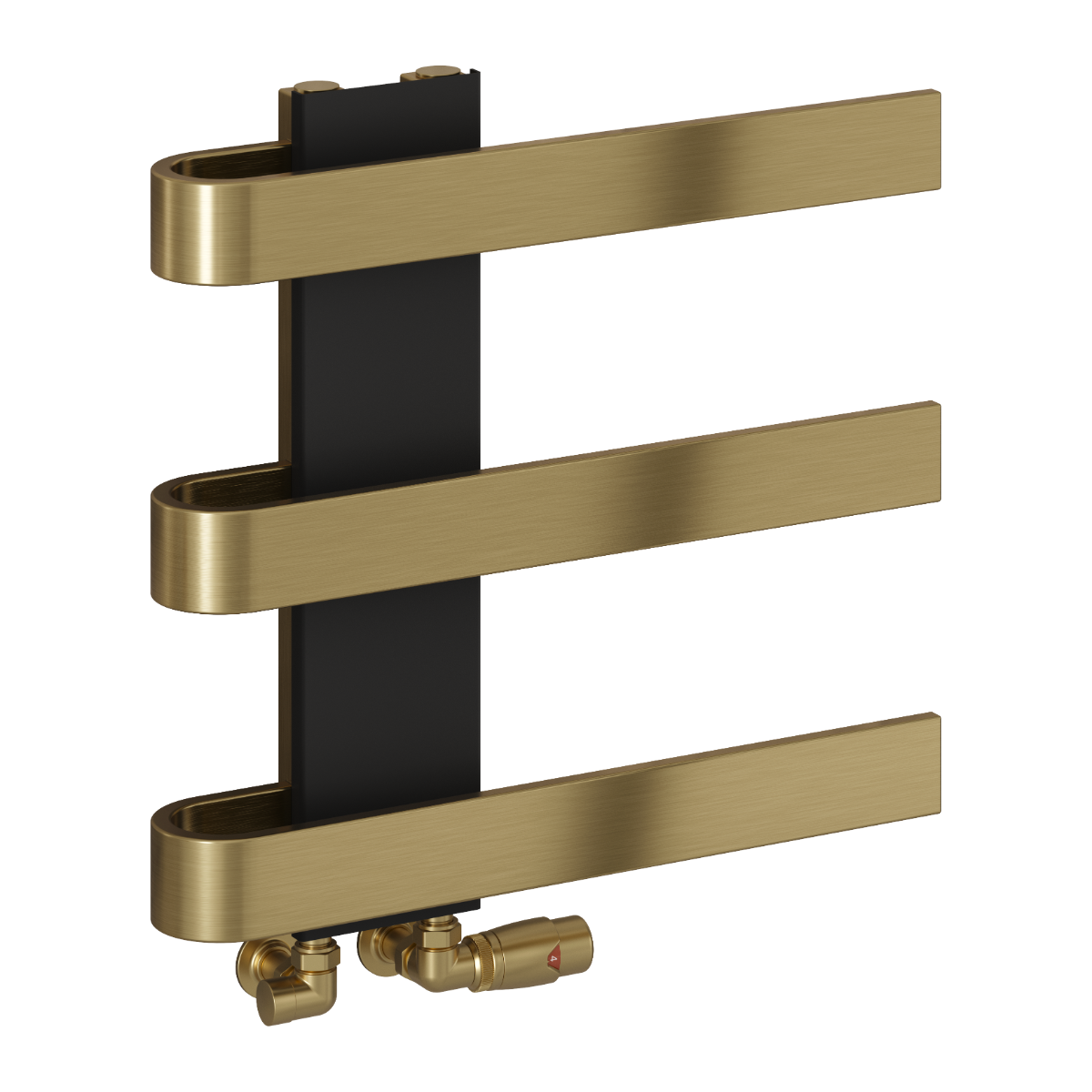 Panaro Mild Steel Towel Rail - Brushed Brass - Various Sizes