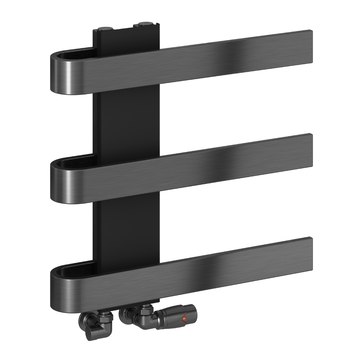 Panaro Mild Steel Towel Rail - Brushed Gun Metal - Various Sizes