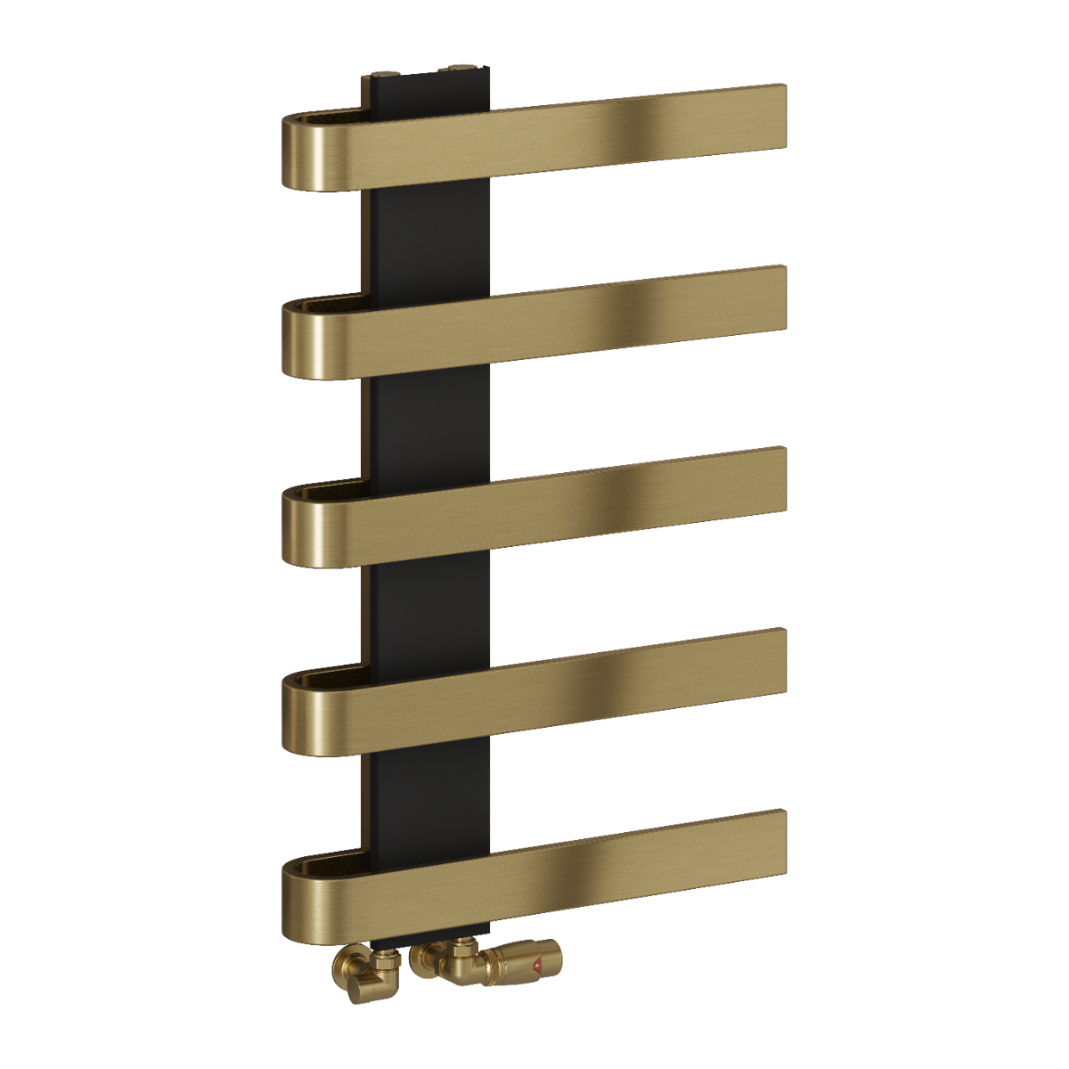 Panaro Mild Steel Towel Rail - Brushed Brass - Various Sizes