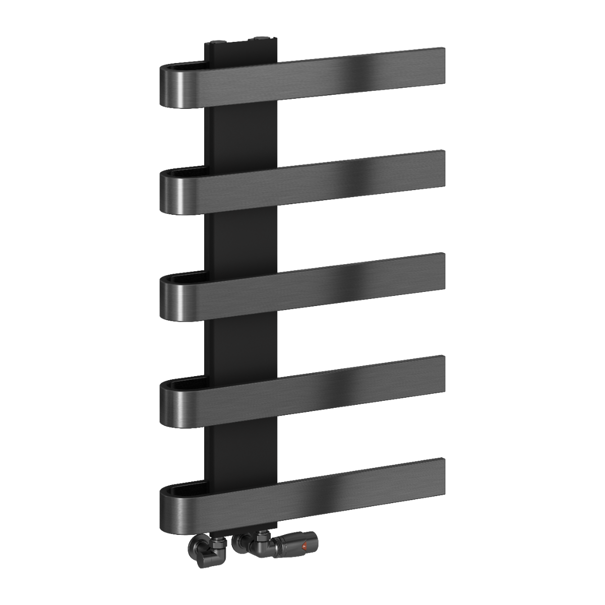 Panaro Mild Steel Towel Rail - Brushed Gun Metal - Various Sizes