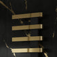 Panaro Mild Steel Towel Rail - Brushed Brass - Various Sizes