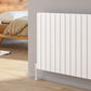 Piatto Horizontal Single Aluminium Radiator - White - Various Sizes