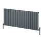 Piatto Horizontal Single Aluminium Radiator - Anthracite - Various Sizes