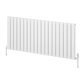 Piatto Horizontal Single Aluminium Radiator - White - Various Sizes