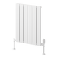 Piatto Horizontal Single Aluminium Radiator - White - Various Sizes