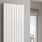 Piatto Vertical Double Aluminium Radiator - White - Various Sizes