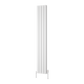 Piatto Vertical Double Aluminium Radiator - White - Various Sizes