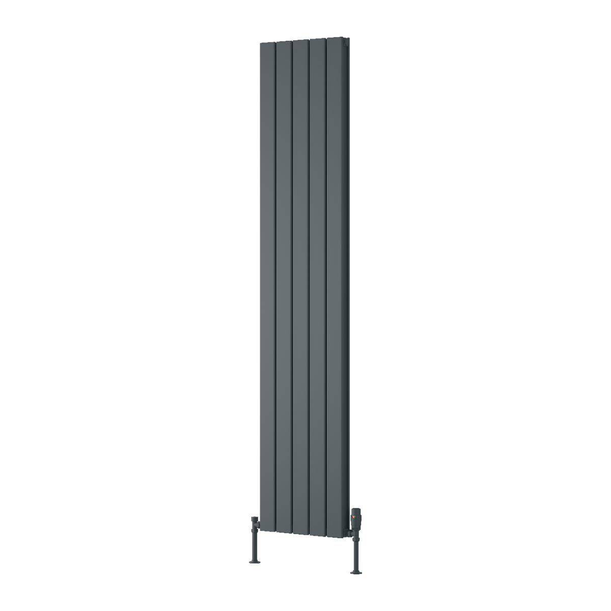 Piatto Vertical Double Aluminium Radiator - Anthracite - Various Sizes