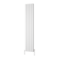 Piatto Vertical Double Aluminium Radiator - White - Various Sizes