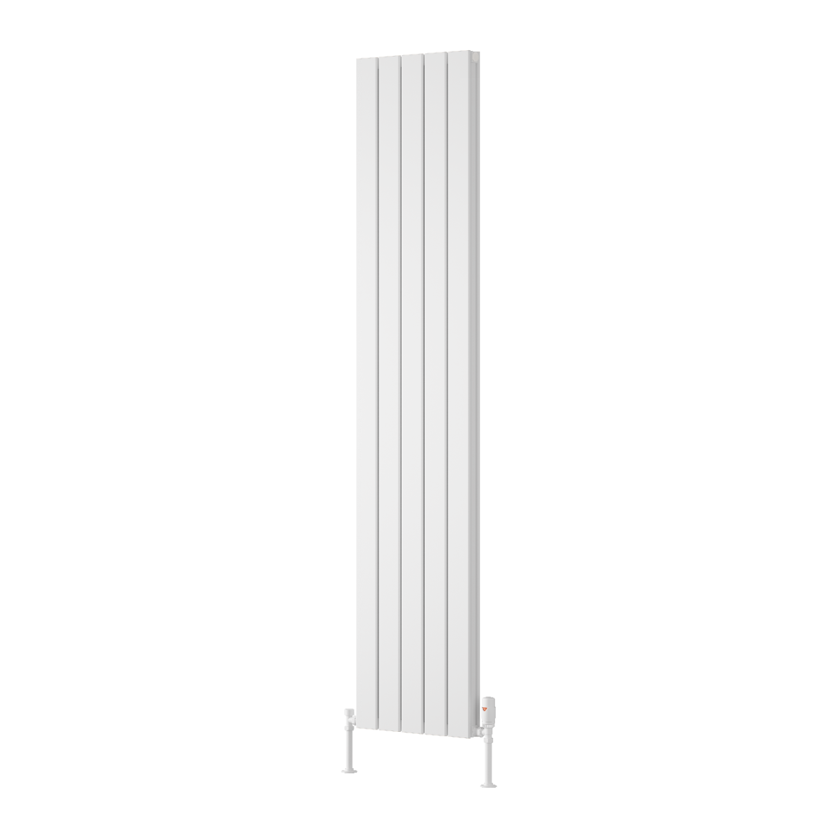 Piatto Vertical Double Aluminium Radiator - White - Various Sizes