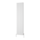 Piatto Vertical Double Aluminium Radiator - White - Various Sizes