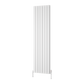 Piatto Vertical Double Aluminium Radiator - White - Various Sizes