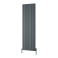 Piatto Vertical Double Aluminium Radiator - Anthracite - Various Sizes