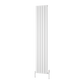 Piatto Vertical Single Aluminium Radiator - White - Various Sizes