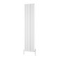 Piatto Vertical Single Aluminium Radiator - White - Various Sizes