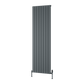 Piatto Vertical Single Aluminium Radiator - Anthracite - Various Sizes