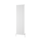 Piatto Vertical Single Aluminium Radiator - White - Various Sizes