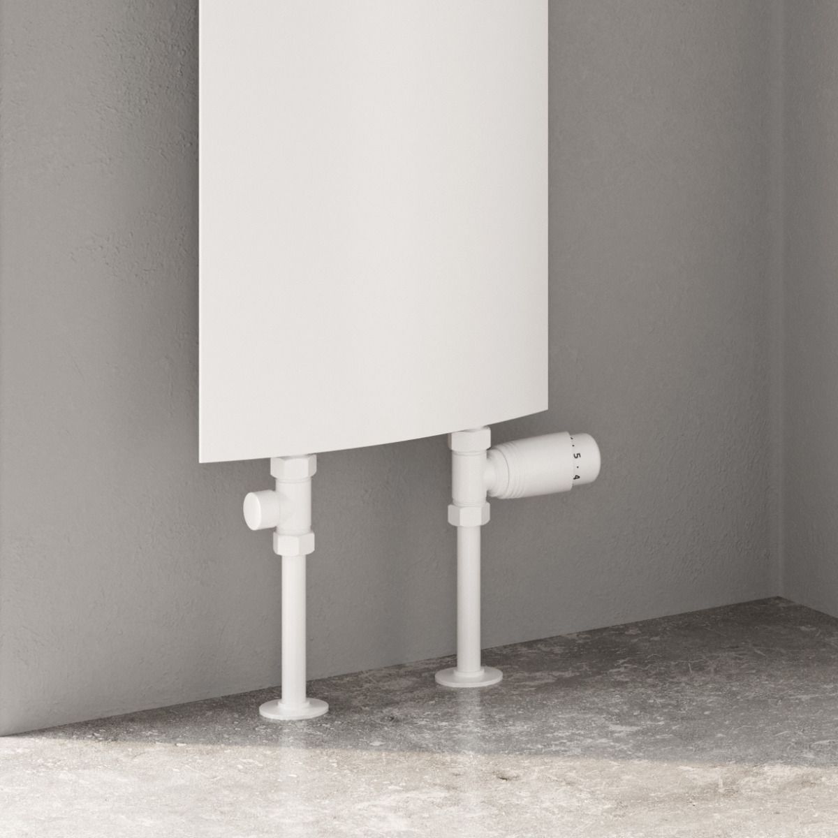 Picoli Vertical Aluminium Radiator - White - Various Sizes