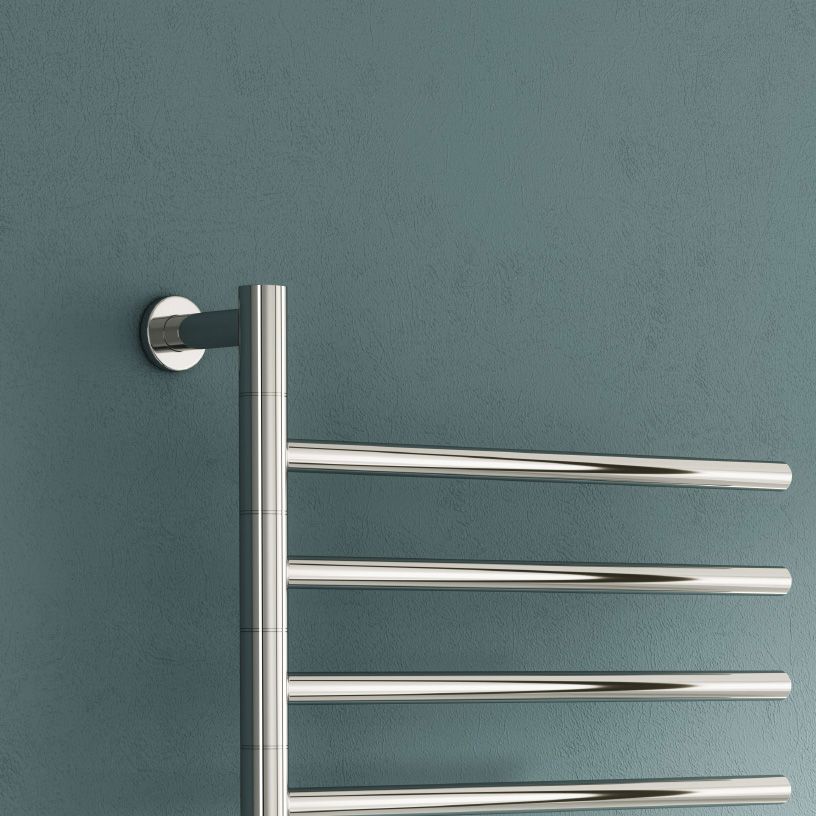 Rance Electric Stainless Steel Heated Towel Rail - Polished Stainless Steel