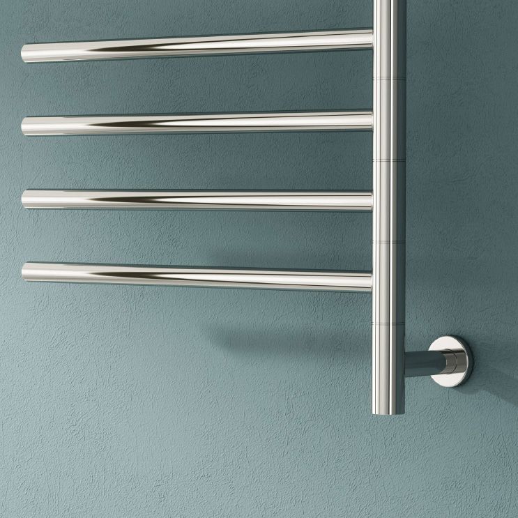 Rance Electric Stainless Steel Heated Towel Rail - Polished Stainless Steel