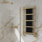 Regina Mild Steel Towel Rail - Brushed Brass - Various Sizes