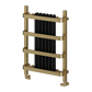 Regina Mild Steel Towel Rail - Brushed Brass - Various Sizes