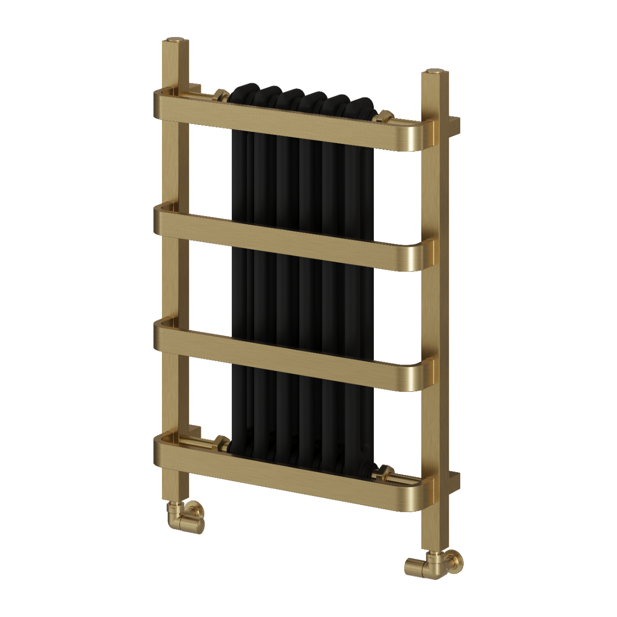 Regina Mild Steel Towel Rail - Brushed Brass - Various Sizes
