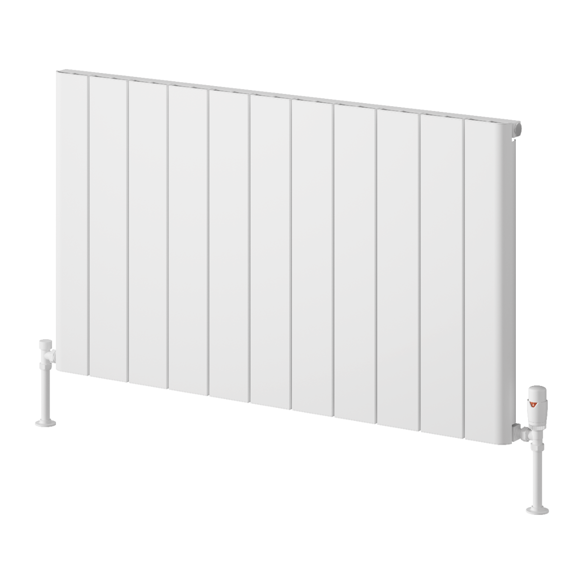 Resia Horizontal Aluminium Radiator - White - Various Sizes
