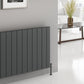 Resia Horizontal Aluminium Radiator - Anthracite - Various Sizes