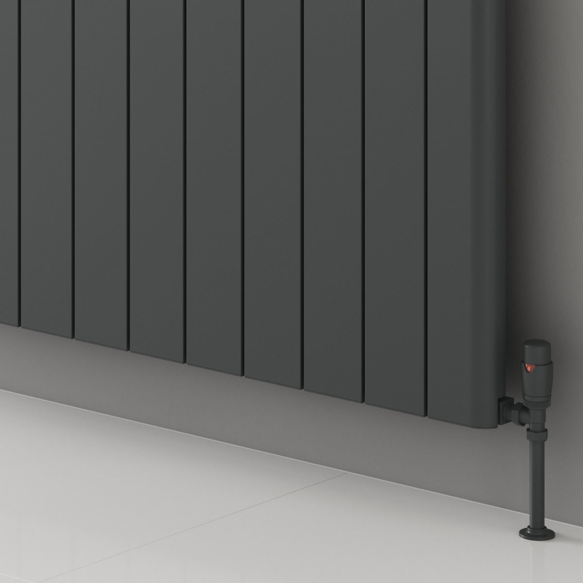Resia Horizontal Aluminium Radiator - Anthracite - Various Sizes
