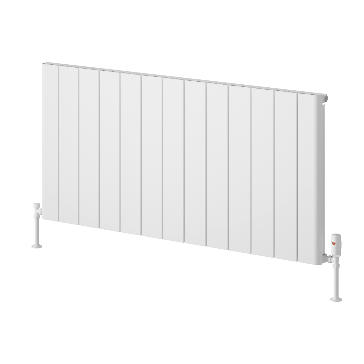 Resia Horizontal Aluminium Radiator - White - Various Sizes