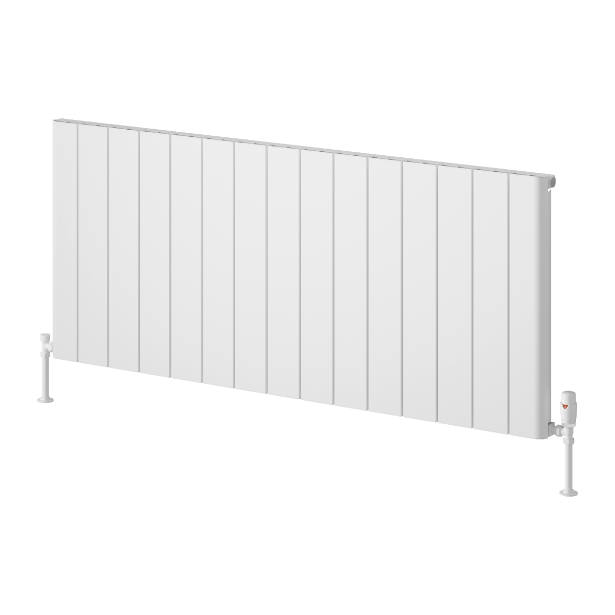 Resia Horizontal Aluminium Radiator - White - Various Sizes