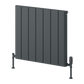 Resia Horizontal Aluminium Radiator - Anthracite - Various Sizes