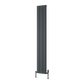 Resia Vertical Single Aluminium Radiator - Anthracite - Various Sizes